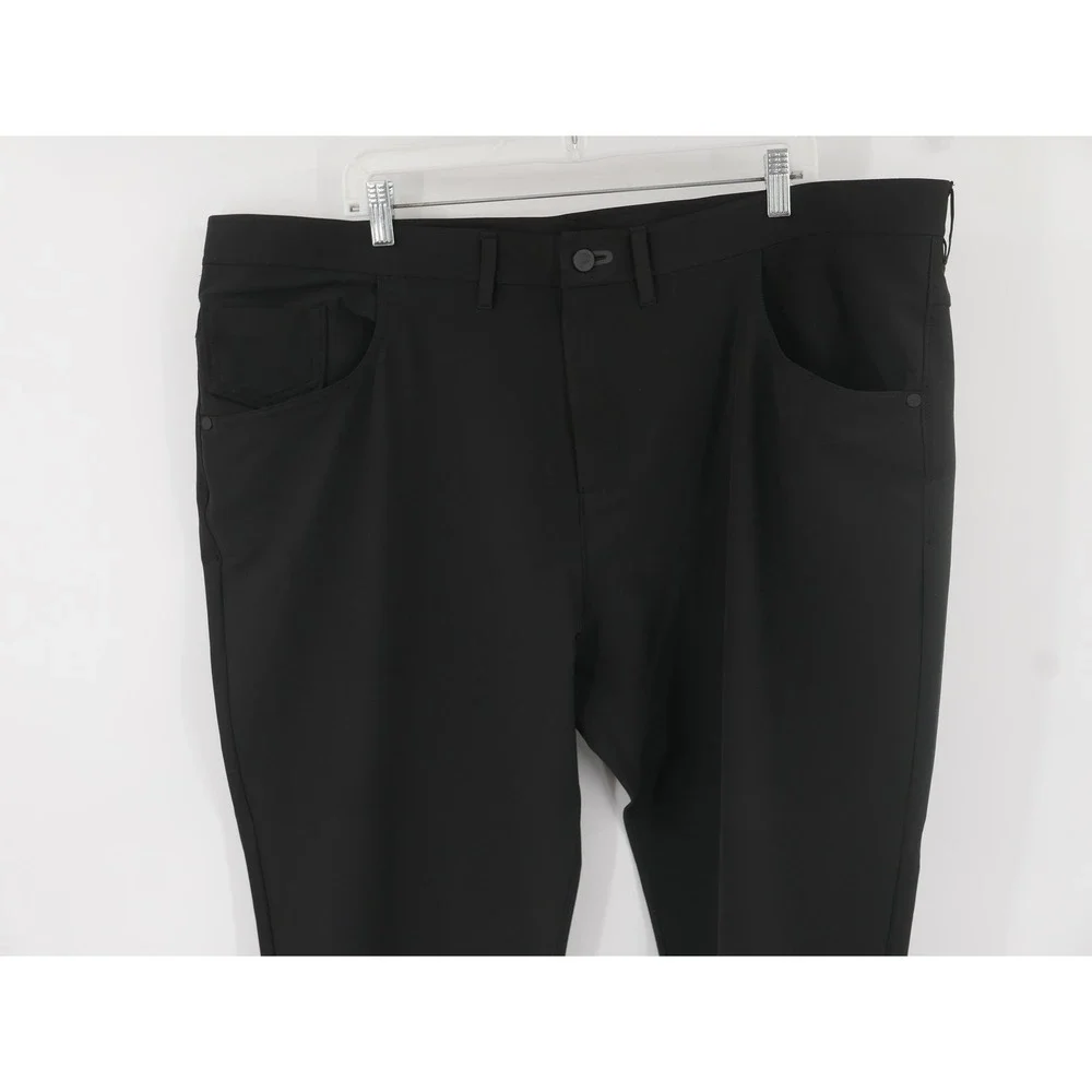 Public Rec Pants Black Performance Microfiber Stretch Chino 5-Pocket Men's 44x30